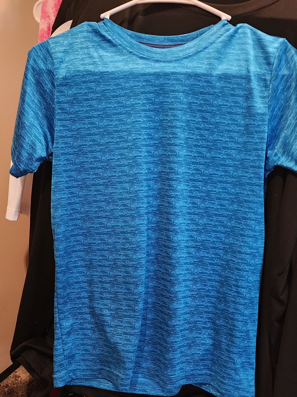 Spalding Blue Performance Short Sleeve Crew Tee New Without Tags